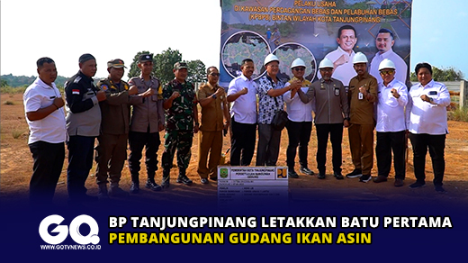 BP Tanjungpinang Letakkan Batu Pertama Pembangunan Gudang Ikan Asin