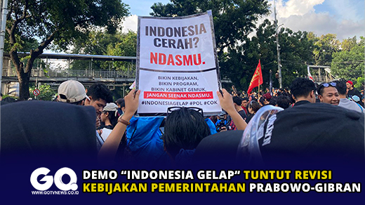 Demo “Indonesia Gelap” Tuntut Revisi Kebijakan Pemerintahan Prabowo-Gibran