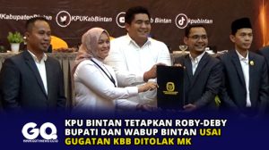 KPU Bintan Tetapkan Roby-Deby Bupati dan Wabup Bintan Usai Gugatan KBB Ditolak MK