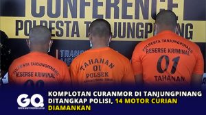 Komplotan Curanmor di Tanjungpinang Ditangkap Polisi, 14 Motor Curian Diamankan