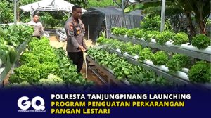 Polresta Tanjungpinang Launching Program Penguatan Perkarangan Pangan Lestari