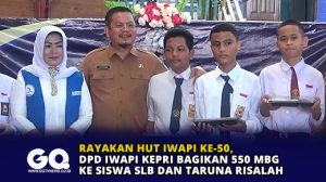 Rayakan HUT IWAPI ke-50, DPD IWAPI Kepri Bagikan 550 MBG ke Siswa SLB dan Taruna Risalah