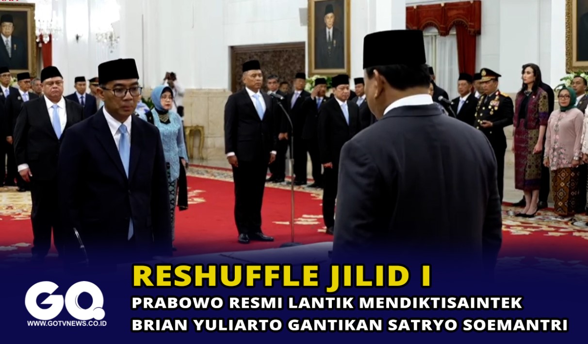 Reshuffle Jilid I, Prabowo Resmi Lantik Mendiktisaintek Brian Yuliarto Gantikan Satryo Soemantri.
