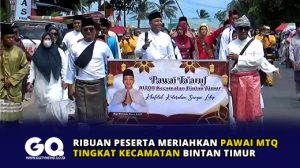 Ribuan Peserta Meriahkan Pawai MTQ Tingkat Kecamatan Bintan Timur