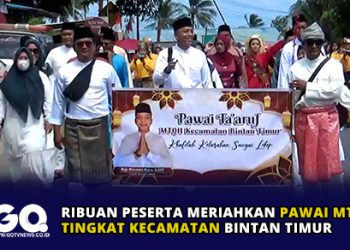 Ribuan Peserta Meriahkan Pawai MTQ Tingkat Kecamatan Bintan Timur