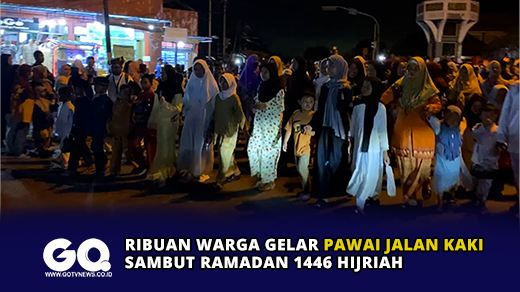 Ribuan Warga Gelar Pawai Jalan Kaki Sambut Ramadan 1446 Hijriah