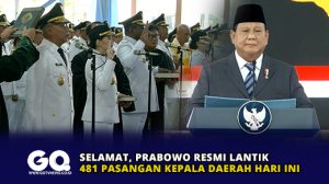 Selamat, Prabowo Resmi Lantik 481 Pasangan Kepala Daerah Hari Ini