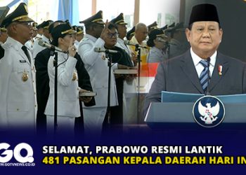 Selamat, Prabowo Resmi Lantik 481 Pasangan Kepala Daerah Hari Ini