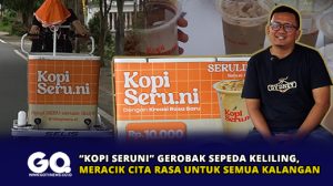 Kopi Seruni Gerobak Sepeda Keliling, Meracik Cita Rasa untuk Semua Kalangan