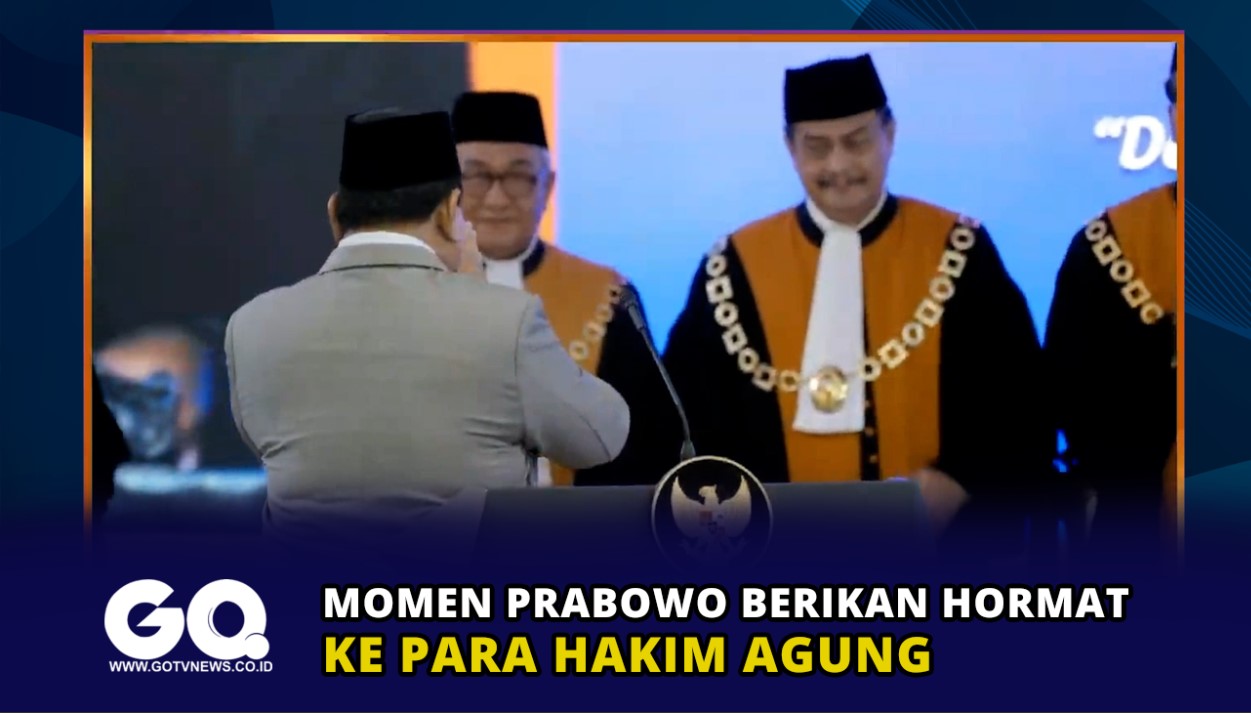 Momen Prabowo Berikan Hormat ke Para Hakim Agung.