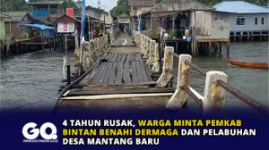 4 Tahun Rusak, Warga Minta Pemkab Bintan Benahi Dermaga dan Pelabuhan Desa Mantang Baru