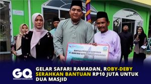 Gelar Safari Ramadan, Roby-Deby Serahkan Bantuan Rp10 Juta untuk Dua Masjid