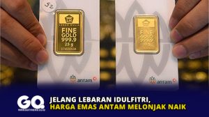 Jelang Lebaran Idulfitri, Harga Emas Antam Melonjak Naik