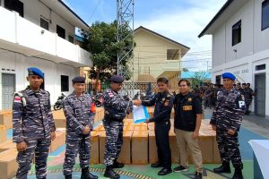 Lanal Tarempa dan BC Tanjungpinang Amankan 2,5 Juta Batang Rokok Ilegal