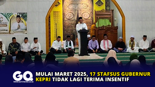Mulai Maret 2025, 17 Stafsus Gubernur Kepri Tidak Lagi Terima Insentif