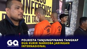 Polresta Tanjungpinang Tangkap Dua Kurir Narkoba Jaringan Internasional