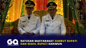 Ratusan Masyarakat Sambut Bupati dan Wakil Bupati Karimun
