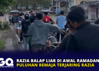 Razia Balap Liar di Awal Ramadan, Puluhan Remaja Terjaring razia