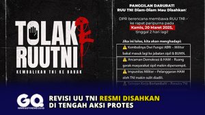 Revisi UU TNI Resmi Disahkan di Tengah Aksi Protes