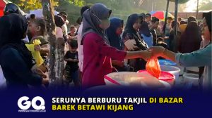 Serunya Berburu Takjil di Bazar Barek Betawi Kijang