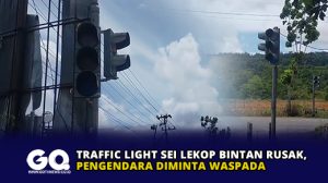Traffic Light Sei Lekop Bintan Rusak, Pengendara Diminta Waspada