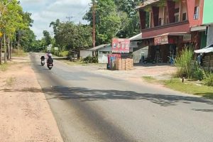 Tumpahan Solar di Jalan Nusantara Diduga dari Lori Pelangsir, Pengendara Terganggu