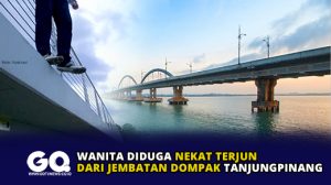 Wanita Diduga Nekat Terjun Dari Jembatan Dompak Tanjungpinang