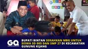 Bupati Bintan Serahkan MBG untuk Siswa SD 005 dan SMP 27 di Kecamatan Gunung Kijang