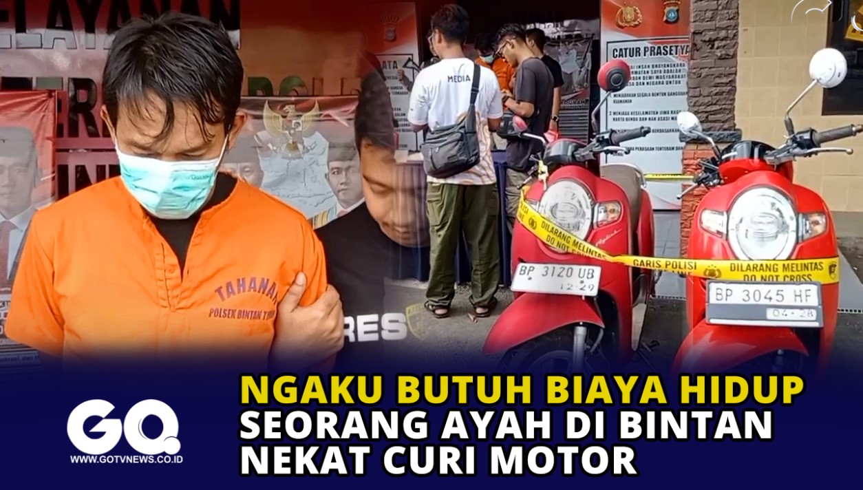 Ngaku Butuh Biaya Hidup, Seorang Ayah di Bintan Nekat Curi Motor.