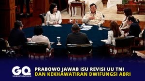 Prabowo Jawab Isu Revisi UU TNI dan Kekhawatiran Dwifungsi ABRI