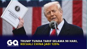 Trump Tunda Tarif Selama 90 Hari, Kecuali China Jadi 125%
