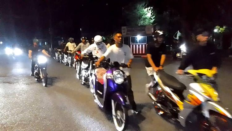 46 Kendaraan Terjaring Razia Balap Liar dan Knalpot Brong di Tanjungpinang.