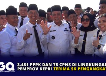 3.481 PPPK dan 78 CPNS di Lingkungan Pemprov Kepri Terima SK Pengangkatan.