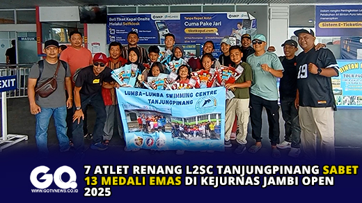 7 Atlet Renang L2SC Tanjungpinang Sabet 13 Mendali Emas di Kejurnas Jambi Open 2025.