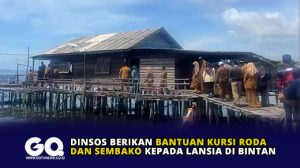 Dinsos Berikan Bantuan Kursi Roda dan Sembako Kepada Lansia di Bintan