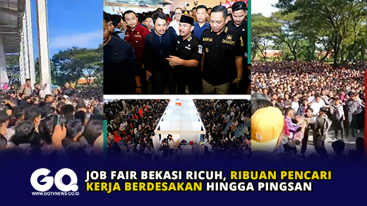 Job Fair Bekasi Ricuh, Ribuan Pencari Kerja Berdesakan hingga Pingsan.