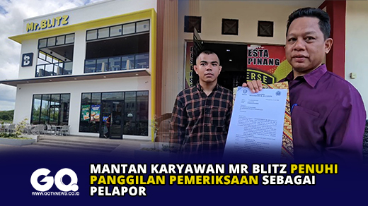 Mantan Karyawan Mr Blitz Penuhi Panggilan Pemeriksaan Sebagai Pelapor.