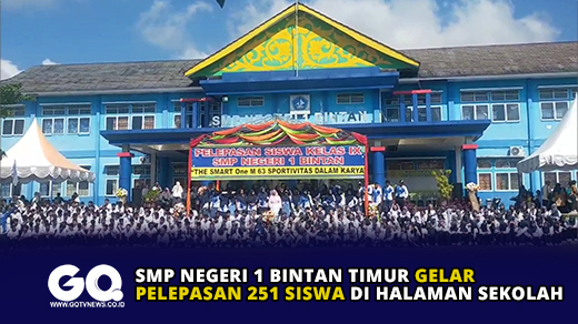 SMP Negeri 1 Bintan Timur Gelar Pelepasan 251 Siswa di Halaman Sekolah.