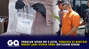 Tergiur Upah Rp 5 Juta, Pemuda di Bintan Nekat Jadi Kurir Sabu Ratusan Gram