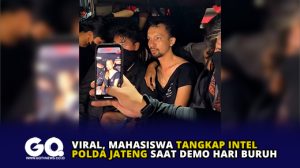Viral, Mahasiswa Tangkap Intel Polda Jateng Saat Demo Hari Buruh