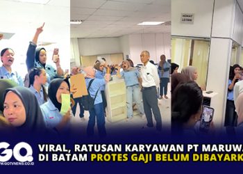 Ratusan Karyawan PT Maruwa di Batam Protes Gaji Belum dibayarkan.