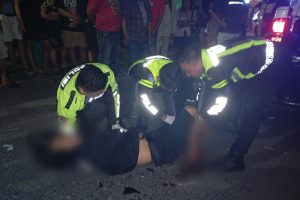 Tabrakan Dua Motor di Jalan Brigjen Katamso, 2 Pengendara Alami Luka Dilarikan ke Rumah Sakit