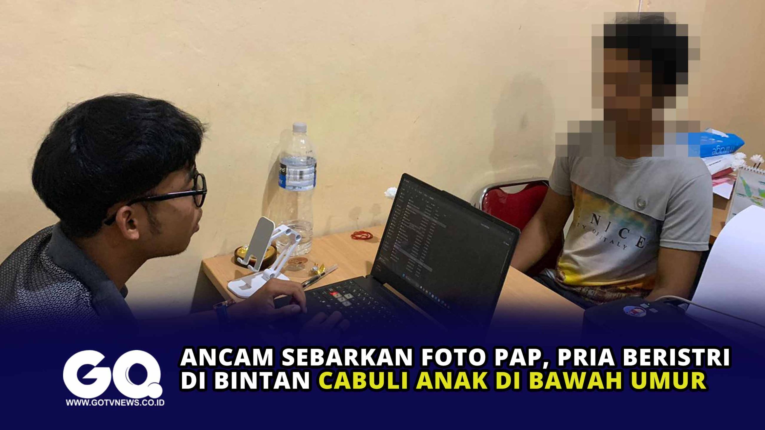 Ancam Sebarkan Foto PAP, Pria Beristri di Bintan Cabuli Anak di Bawah Umur.