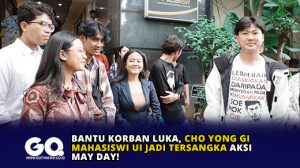 Bantu Korban Luka, Cho Yong Gi Mahasiswi UI Jadi Tersangka Aksi May Day!