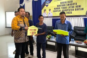 Pemkab Bintan Salurkan Bantuan RTLH 41 Unit untuk Percepatan Penanggulangan Kemiskinan