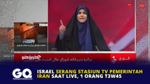 Israel Serang Stasiun TV Pemerintah Iran Saat Live, 1 Orang Tewas