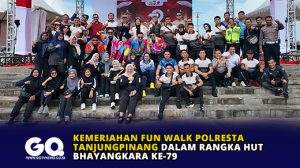 Kemeriahan Fun Walk Polresta Tanjungpinang Dalam Rangka HUT Bhayangkara ke-79