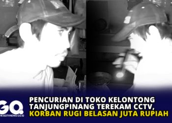 Pencurian di Toko Kelontong Tanjungpinang Terekam CCTV, Korban Rugi Belasan Juta Rupiah.