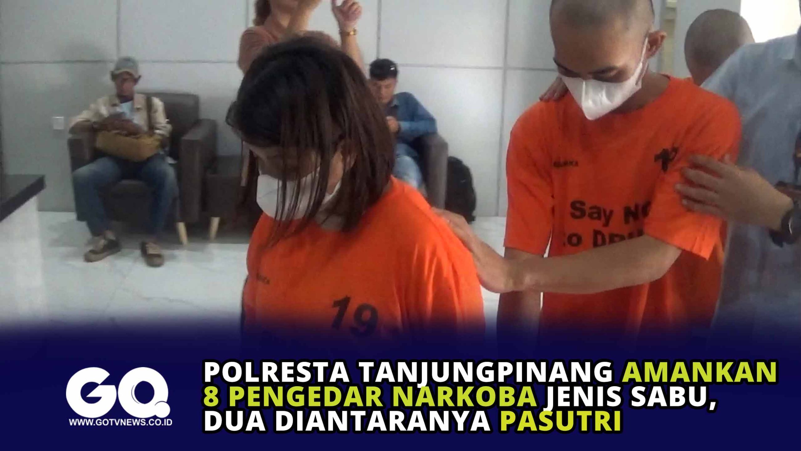 Polresta Tanjungpinang Amankan 8 Pengedar Narkoba Jenis Sabu, Dua Diantaranya Pasutri.