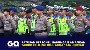 Ratusan Personel Gabungan Amankan Takbir Keliling Idul Adha 1446 Hijriah
